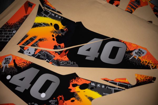 Backrow Burros Edition 26’ KTM XC-W, XC 300, EXC-F/XCF-W Premium Grunge Graphics Kit
