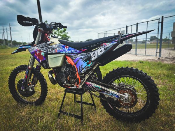 Hard Enduro Burros Miami Vice Edition KTM 300 Premium Grunge Graphics Kit