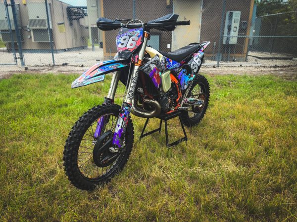 Hard Enduro Burros Miami Vice Edition KTM 300 Premium Grunge Graphics Kit