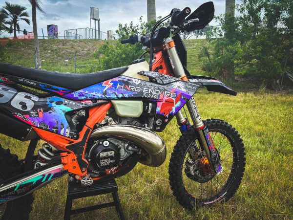 Hard Enduro Burros Miami Vice Edition KTM 300 Premium Grunge Graphics Kit